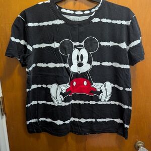Disney Black and White Mickey Mouse Tee